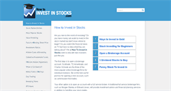 Desktop Screenshot of howtoinvestinstocks.com
