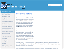 Tablet Screenshot of howtoinvestinstocks.com
